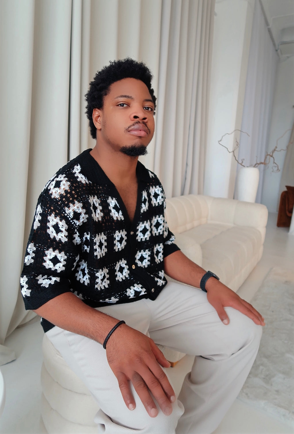 Men’s Crochet Shirt
