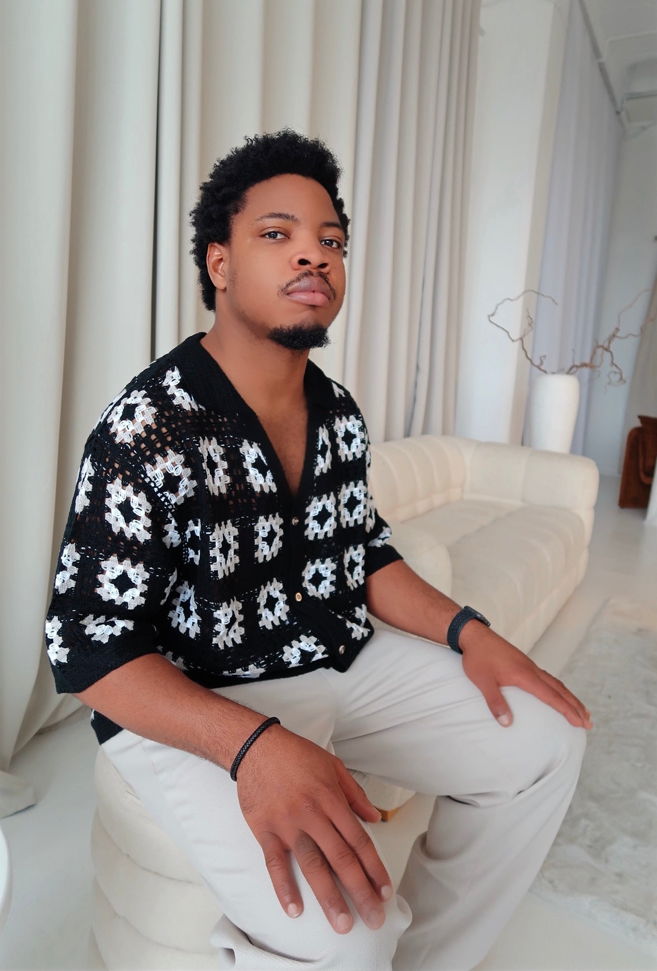 Men’s Crochet Shirt