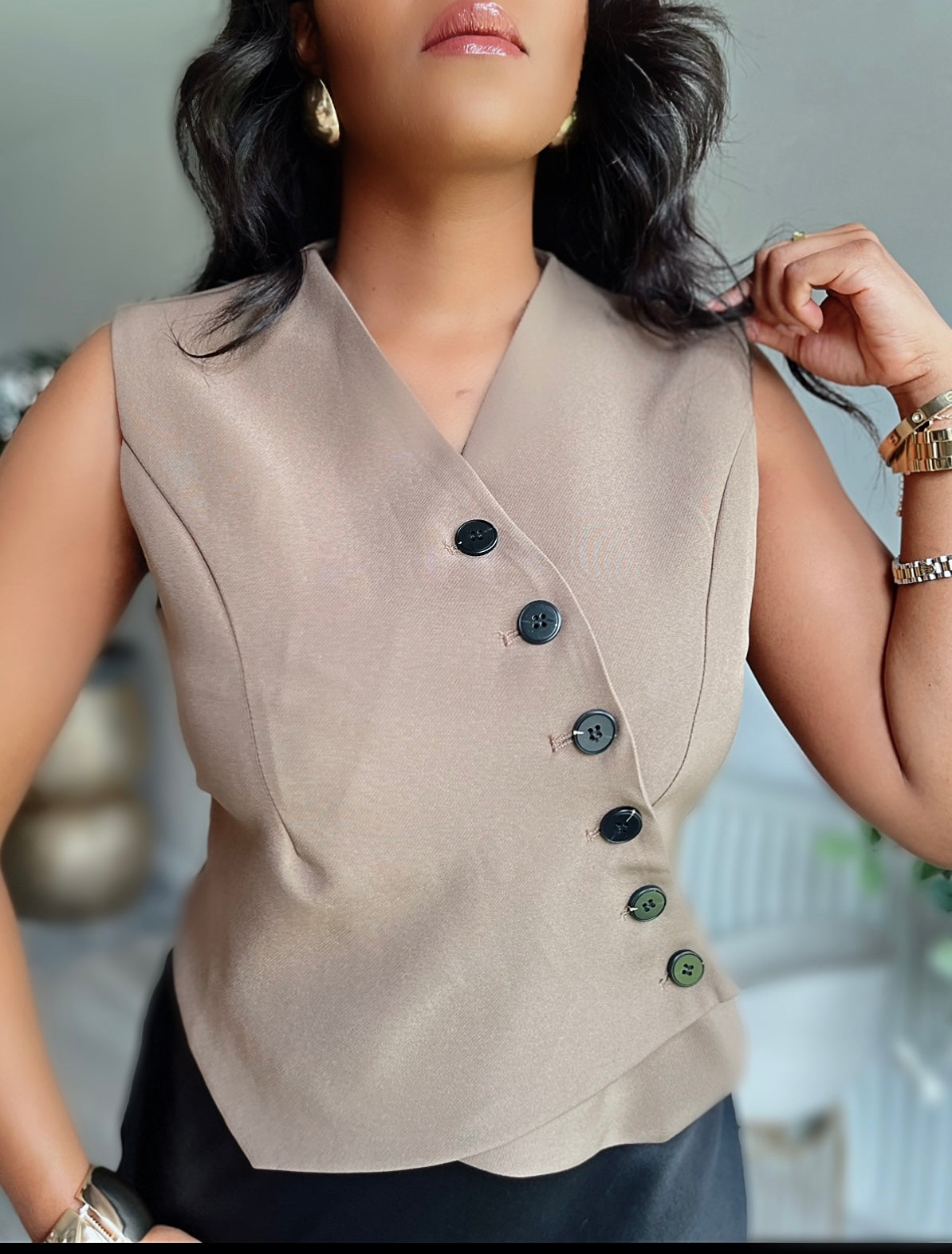 Button Front Waistcoat