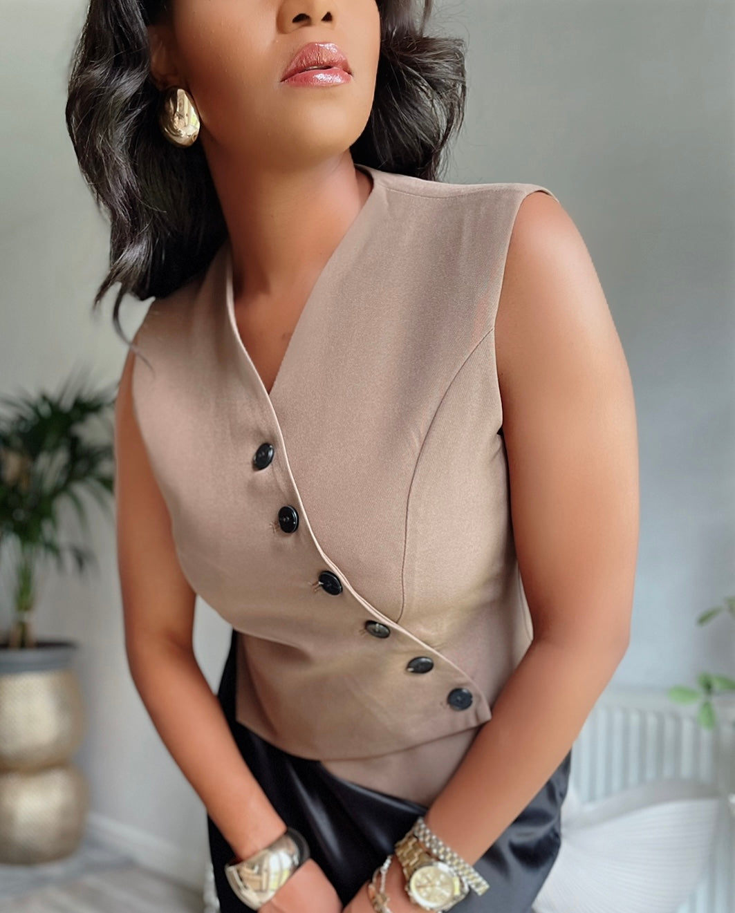 Button Front Waistcoat