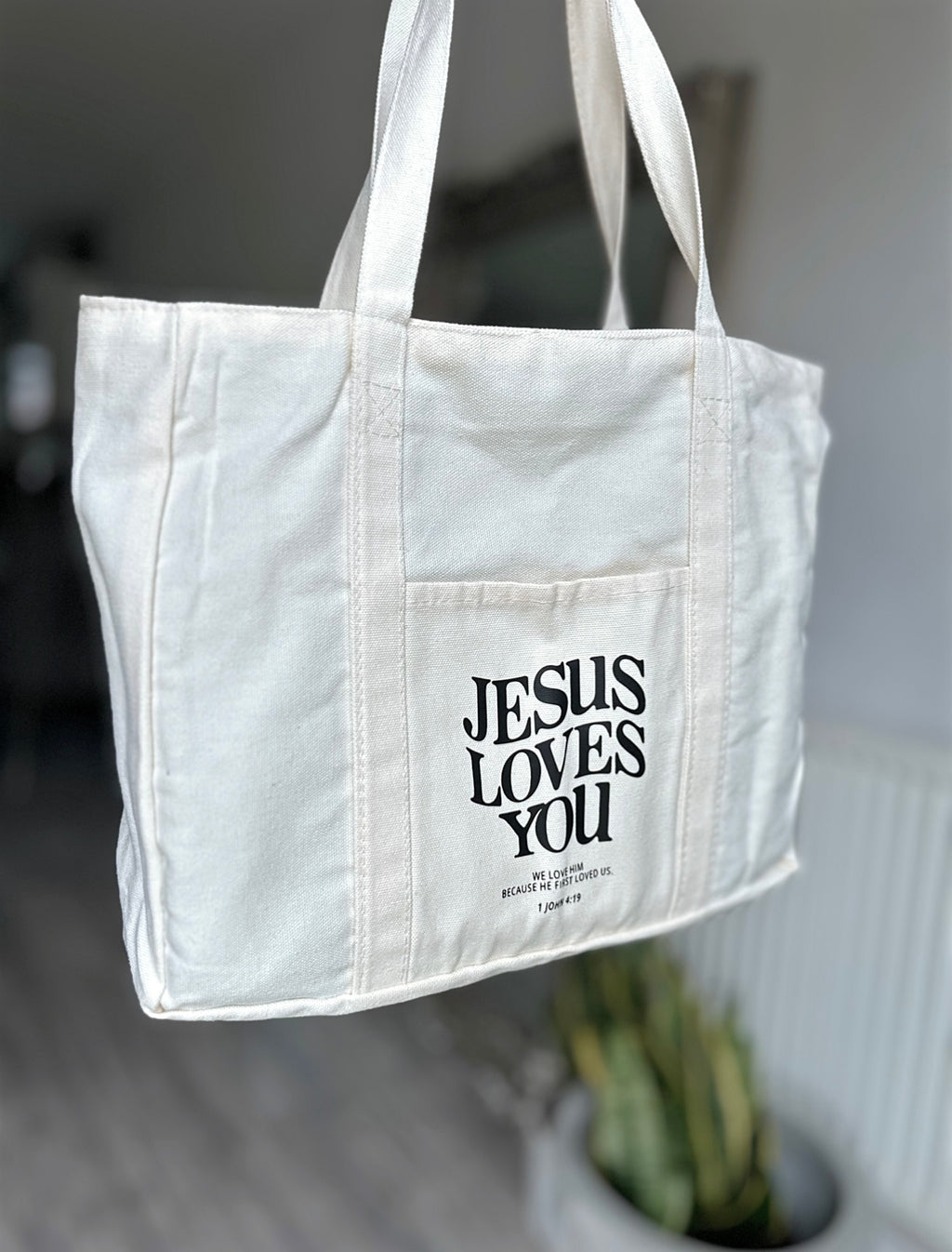 Jesus Loves You Tote Bag