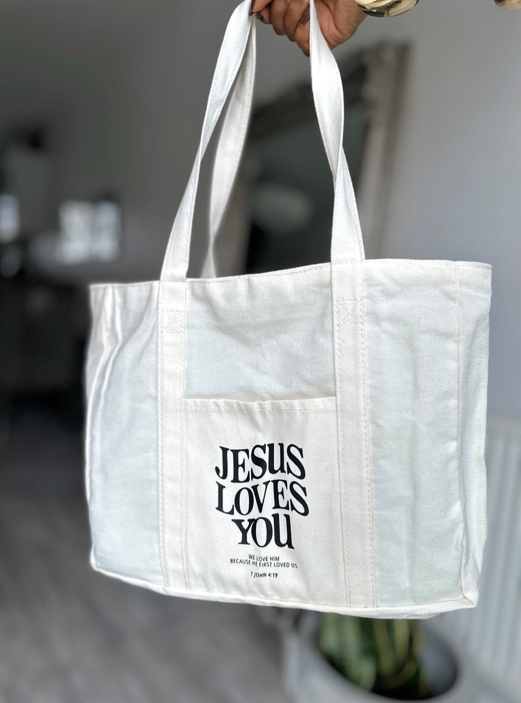 Jesus Loves You Tote Bag