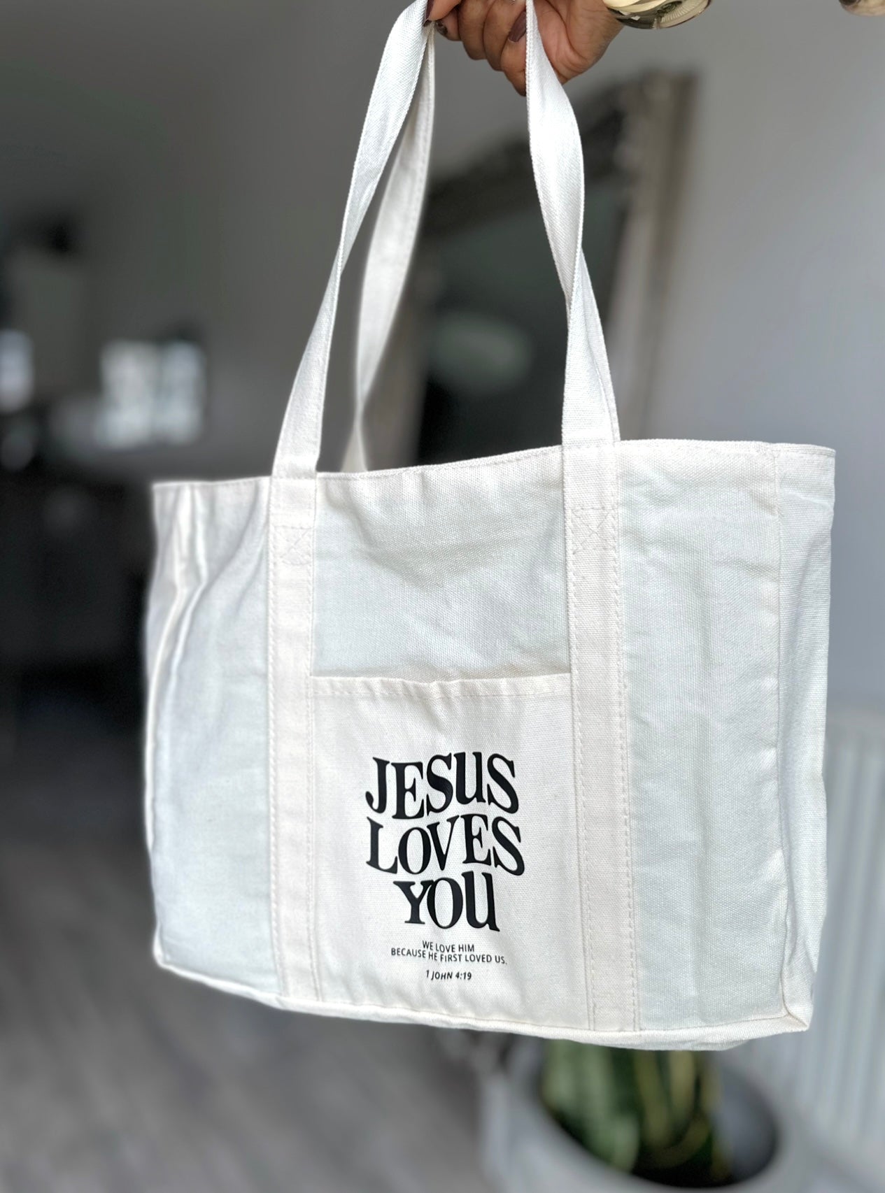 Jesus Loves You Tote Bag