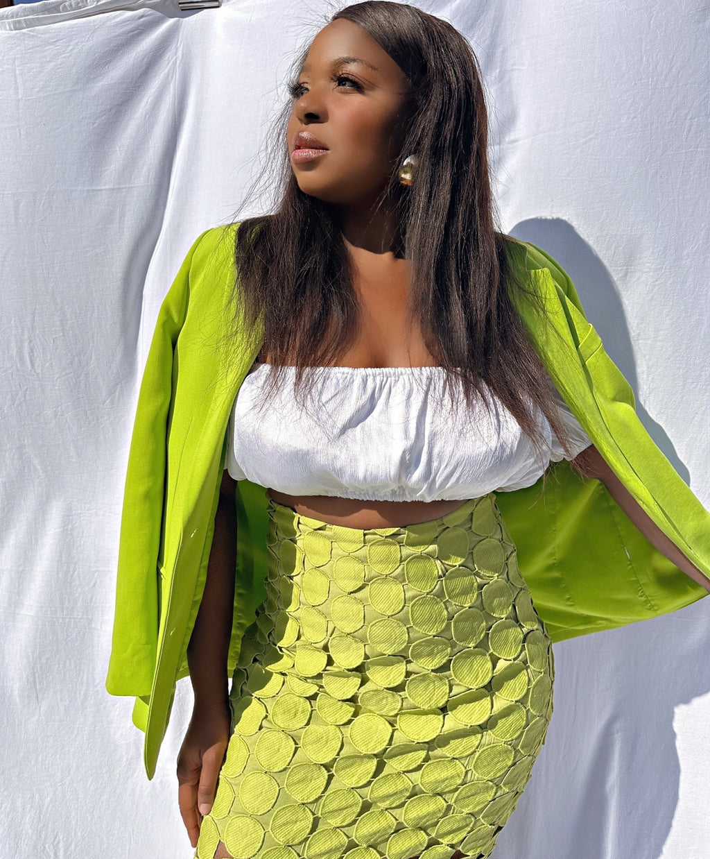 Tassel Irregular Hem High-waisted Skirt