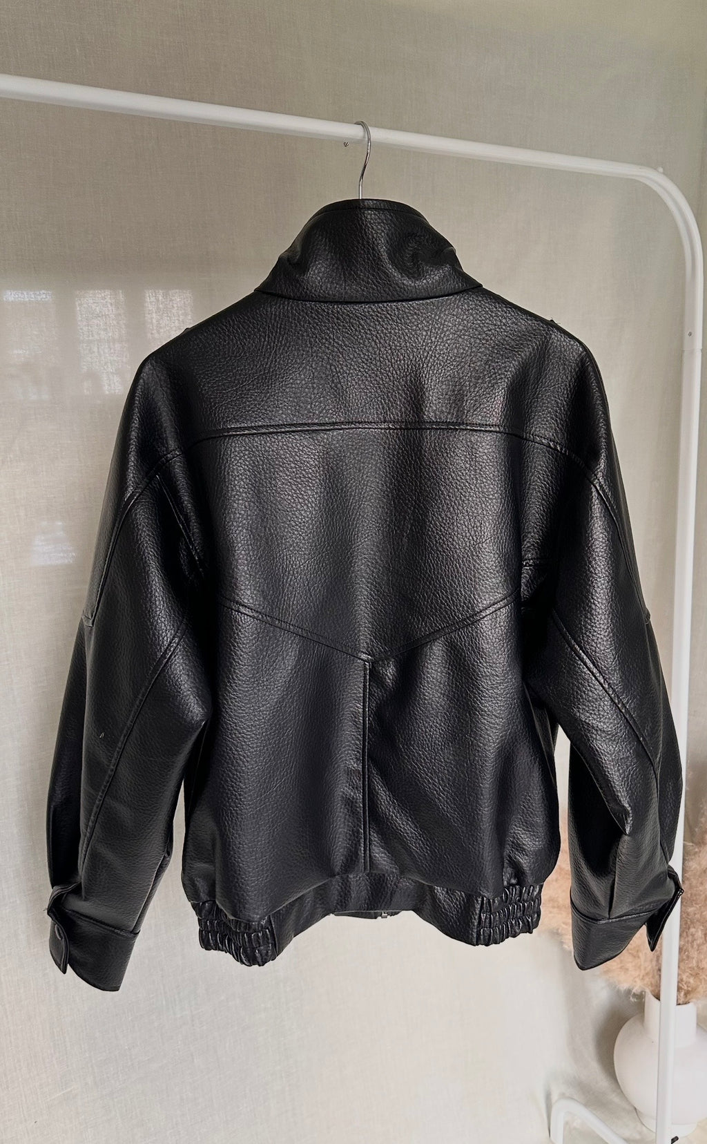 High Collar Faux leather