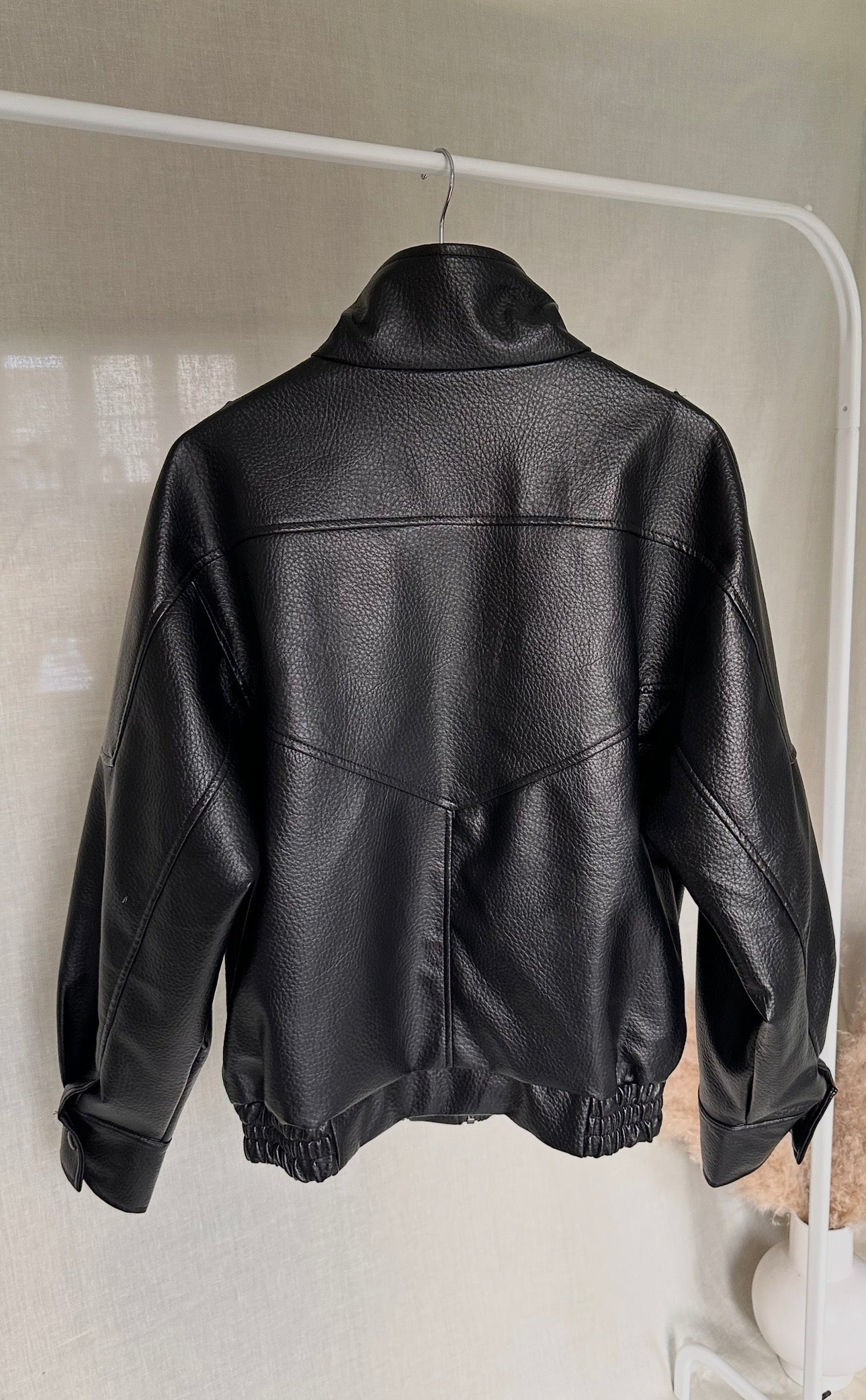 High Collar Faux leather