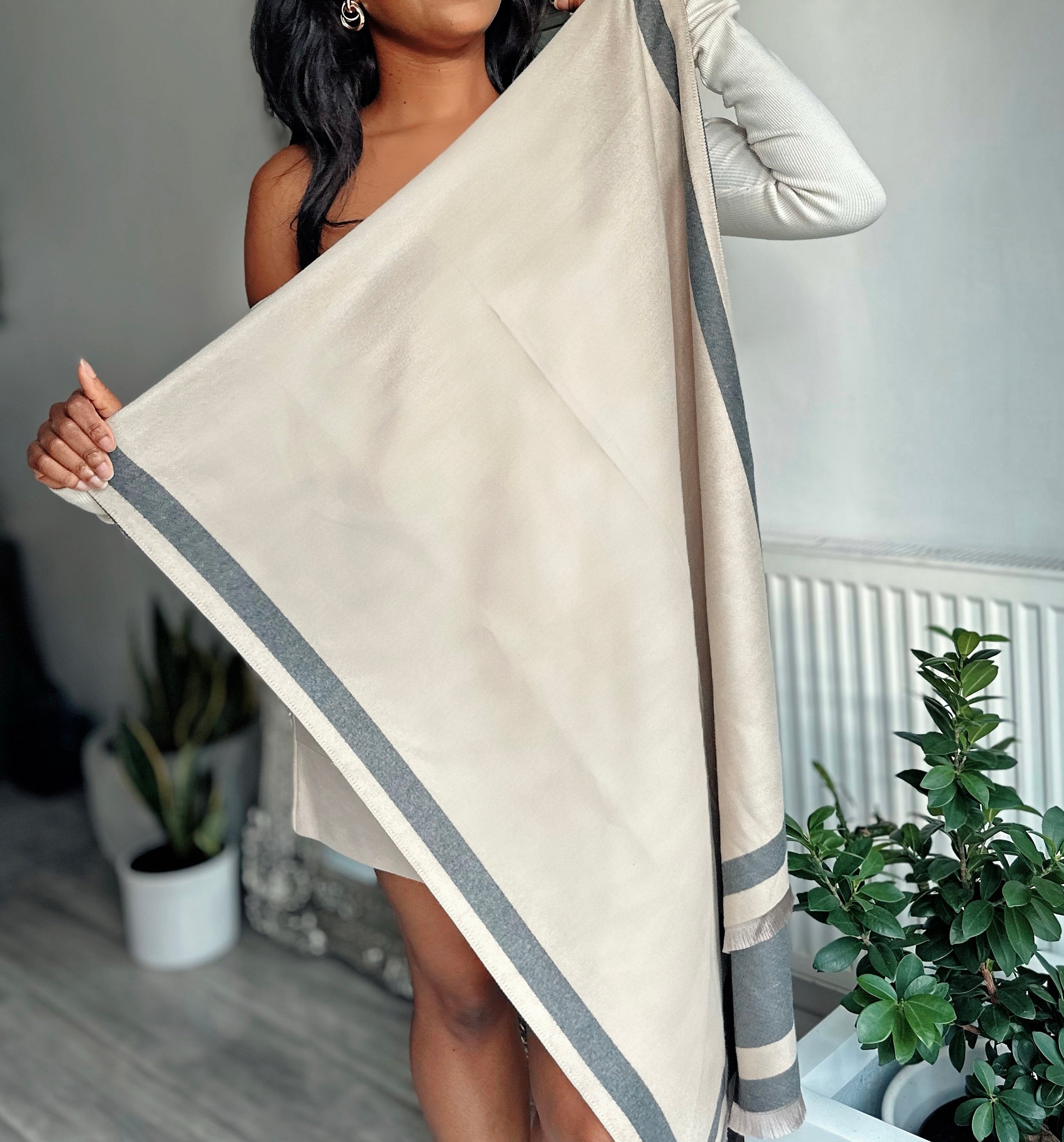 Luxury Scarf Over Shoulder Shawl