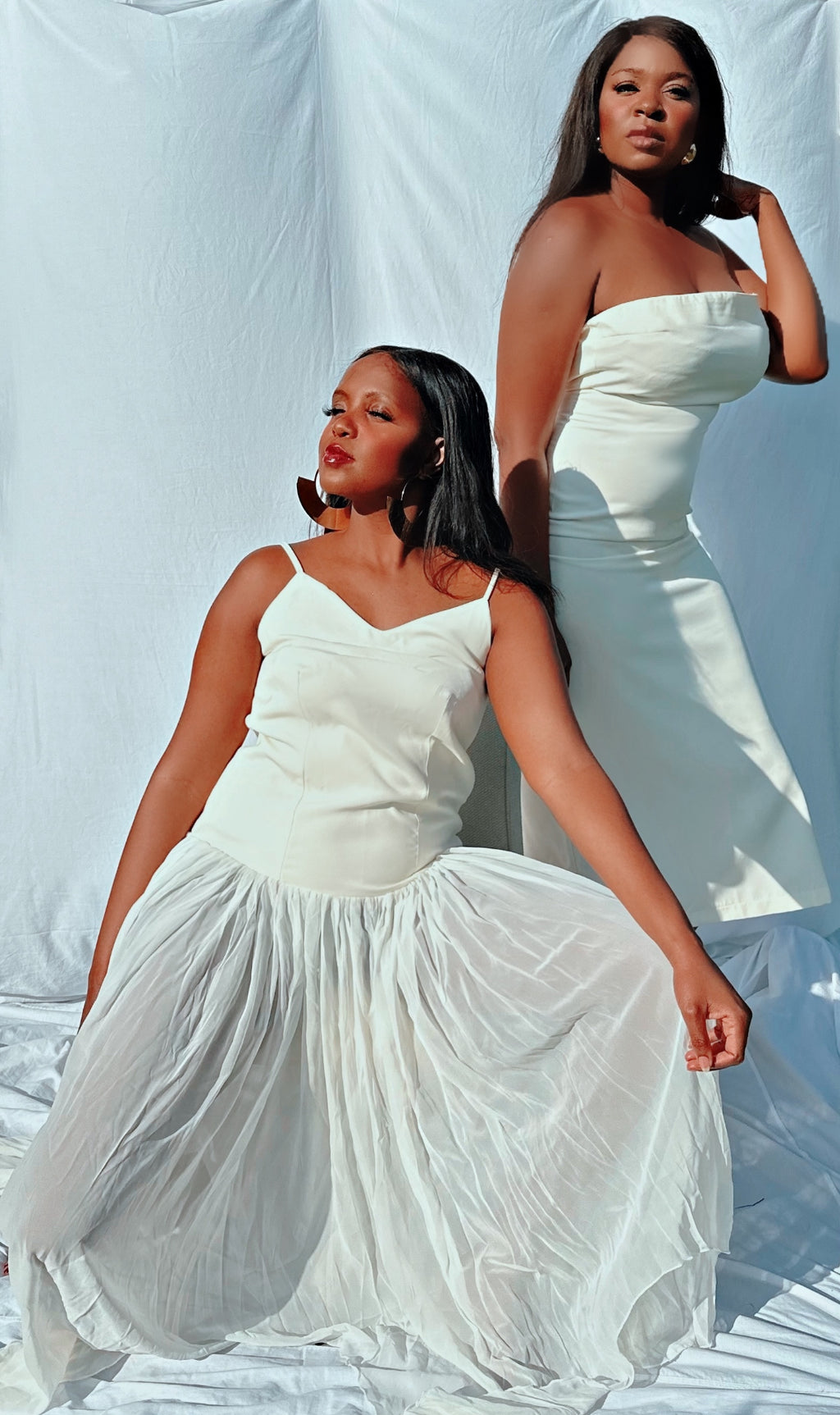 Spaghetti Strap Mesh Maxi Chiffon Dress