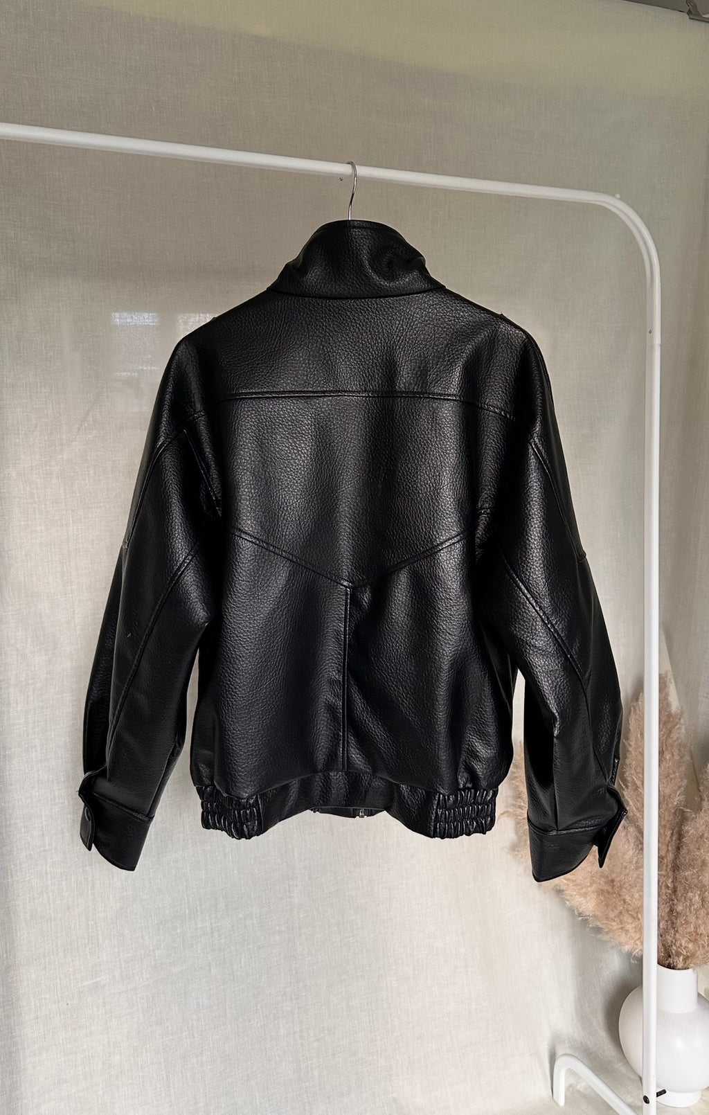 High Collar Faux leather