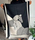 Blanket Scarf Horse Print
