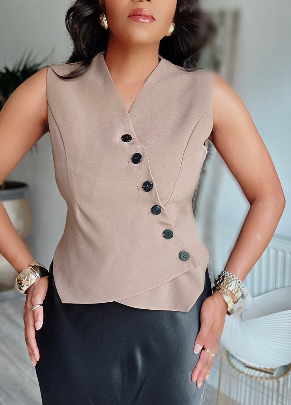 Button Front Waistcoat