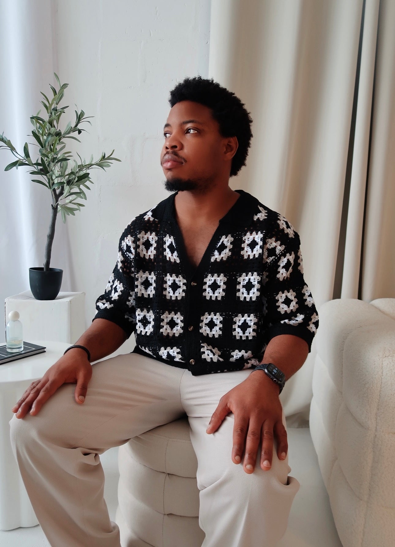 Men’s Crochet Shirt