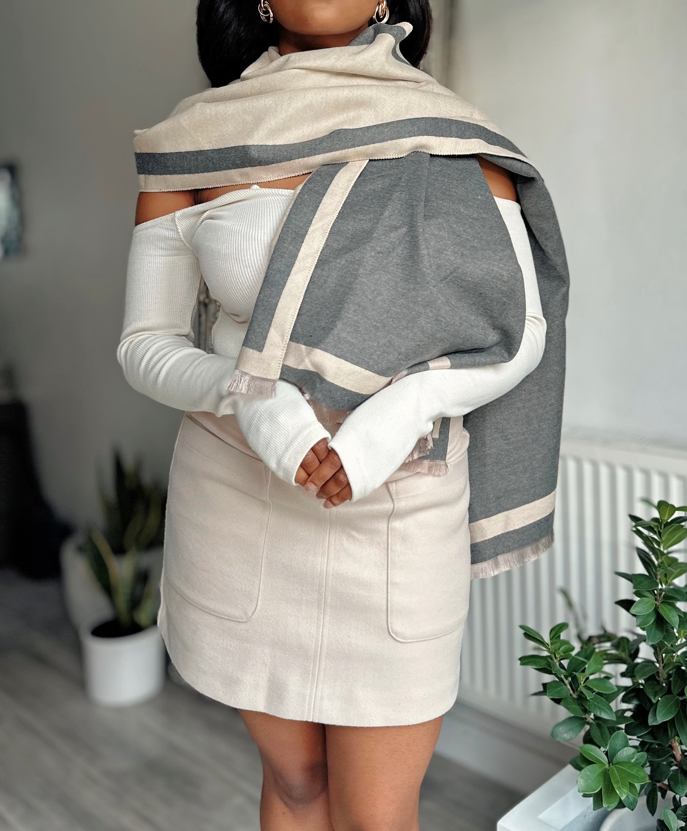 Luxury Scarf Over Shoulder Shawl