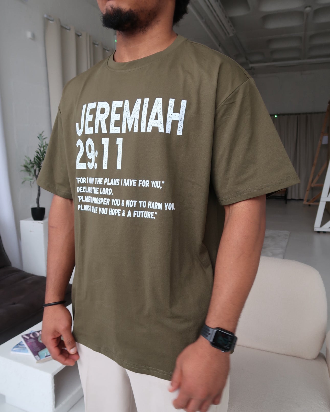 Men’s Casual T-Shirt With Scripture