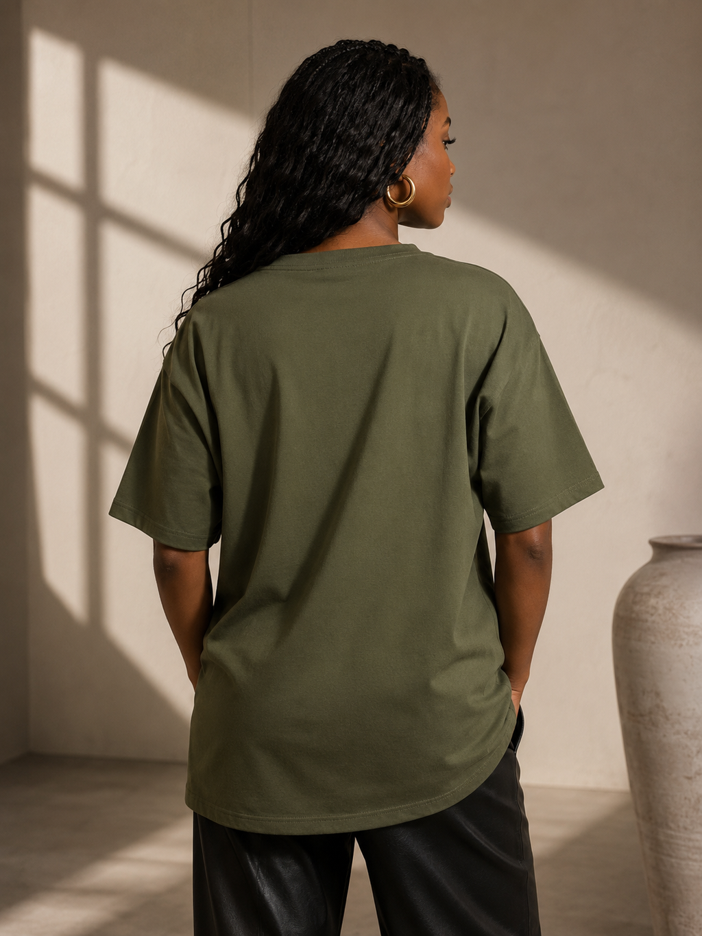 Olive Green Scripture T-shirt