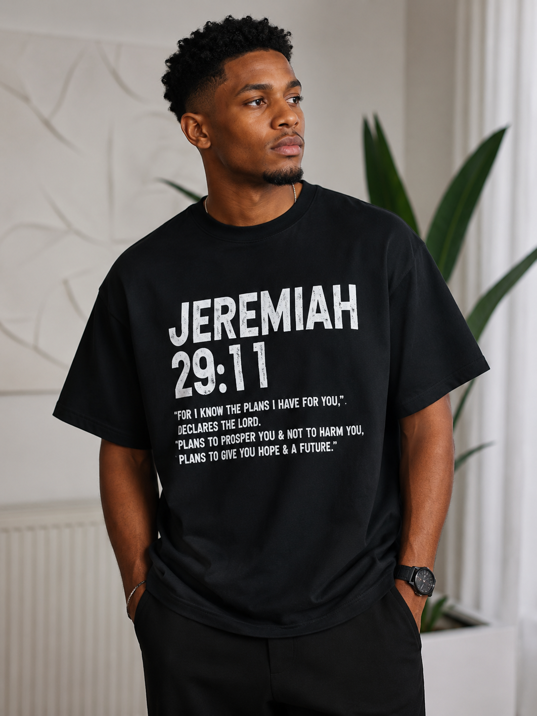 Black Scripture T-shirt UNISEX
