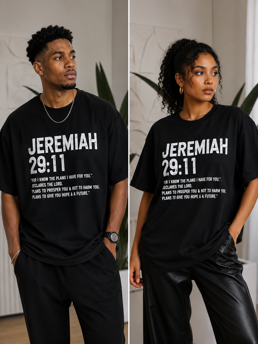 Black Scripture T-shirt UNISEX