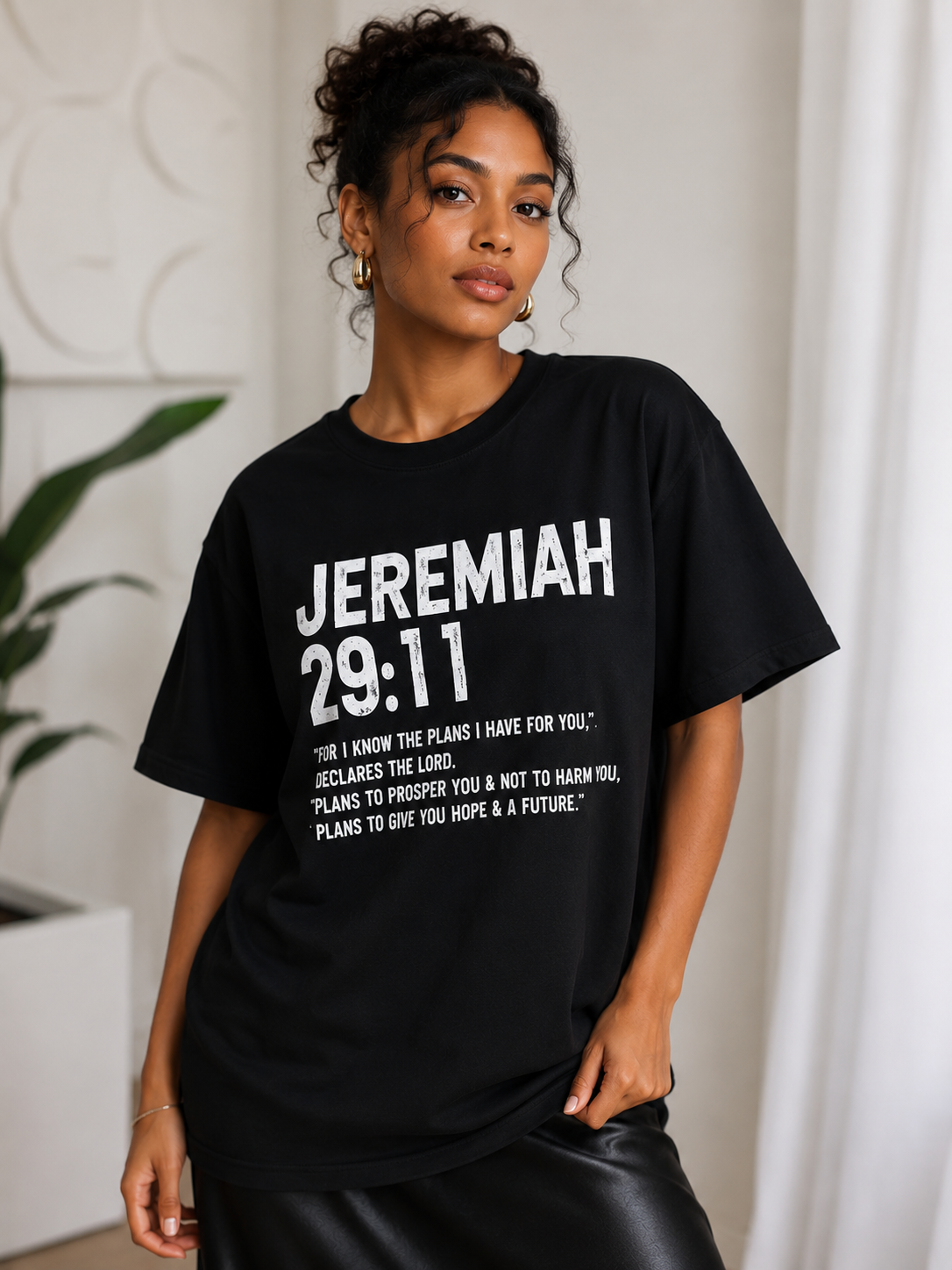 Black Scripture T-shirt UNISEX