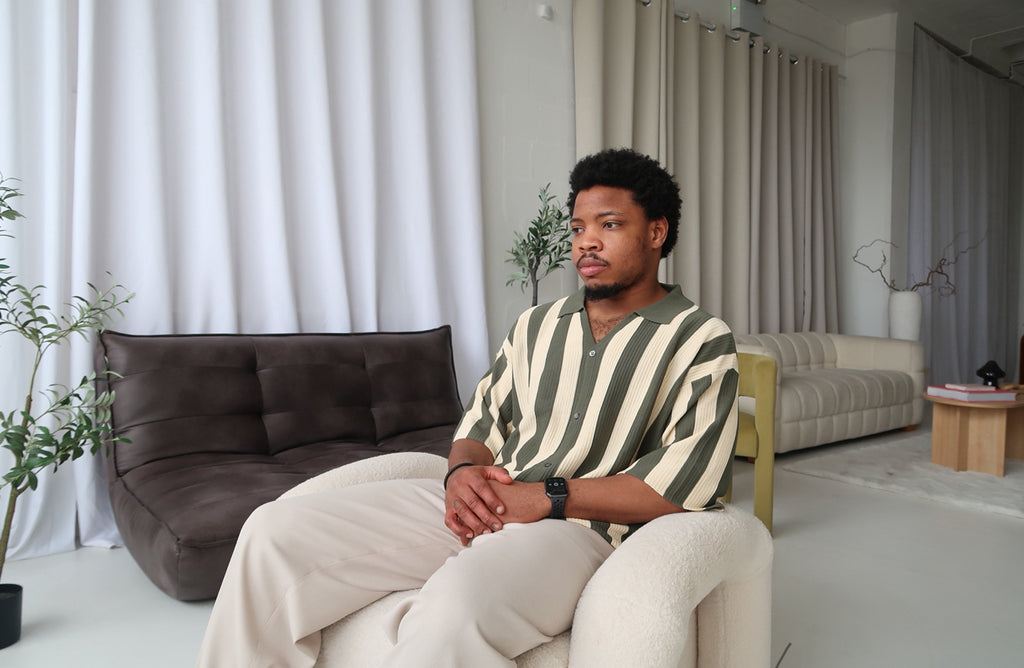 Striped Thick Fabric Men’s Shirt
