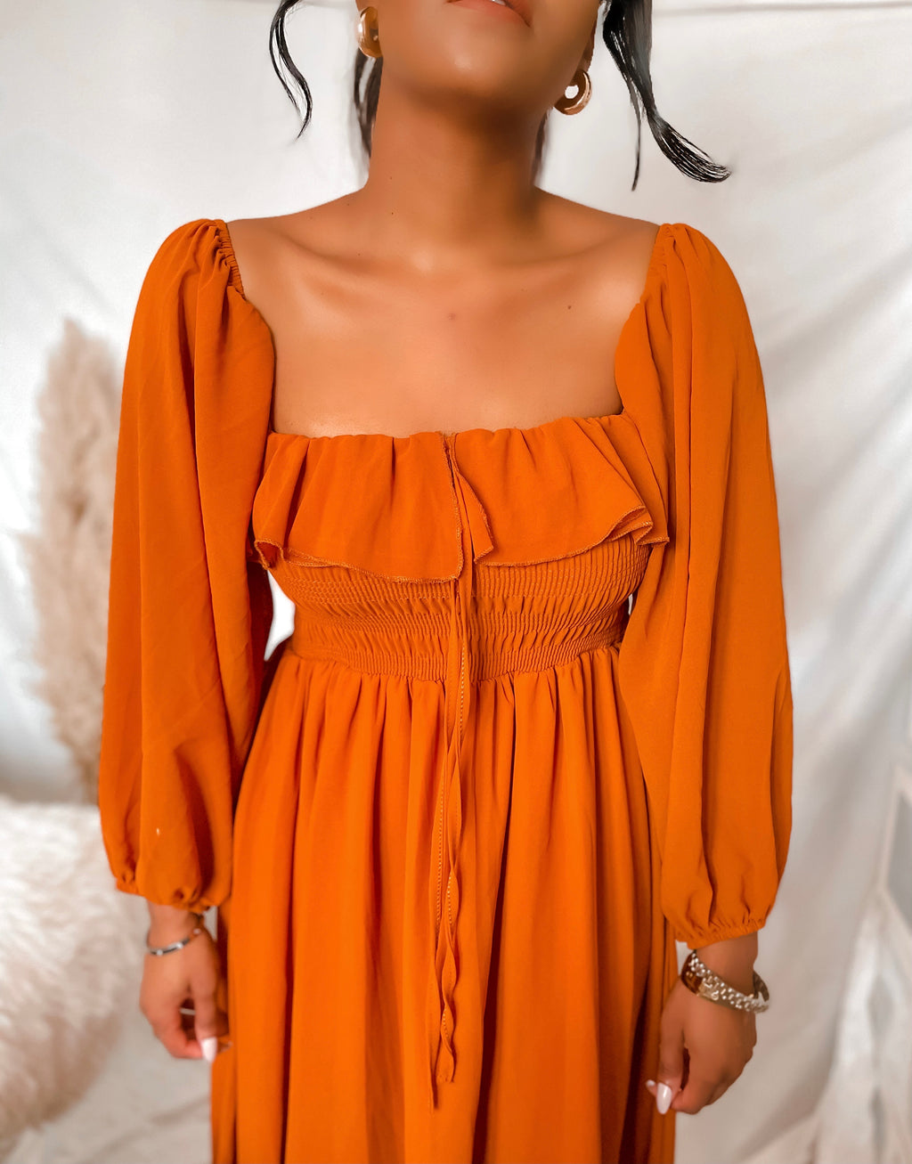 Maxi Dress With Ruffles Chiffon | BestSelling