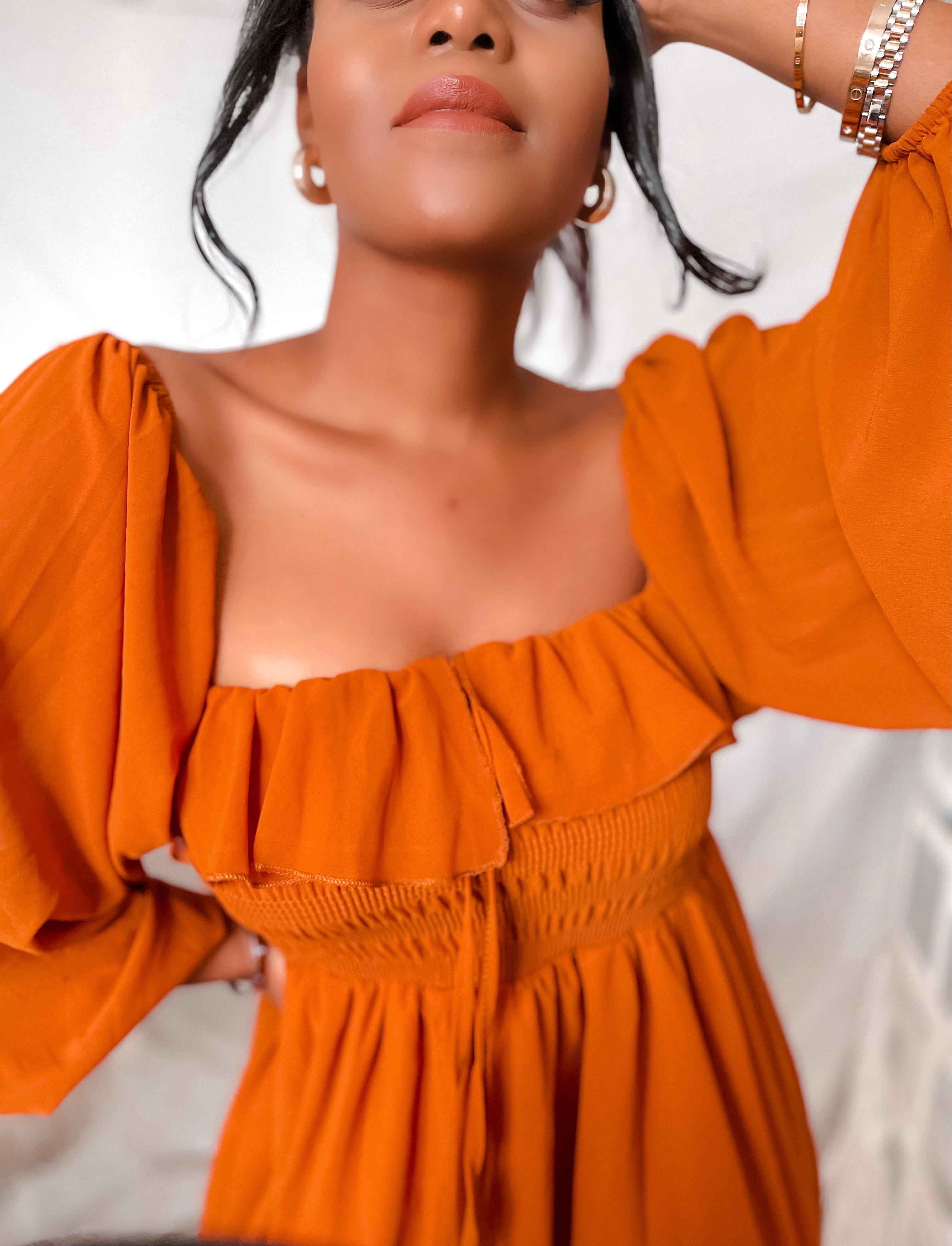 Maxi Dress With Ruffles Chiffon | BestSelling