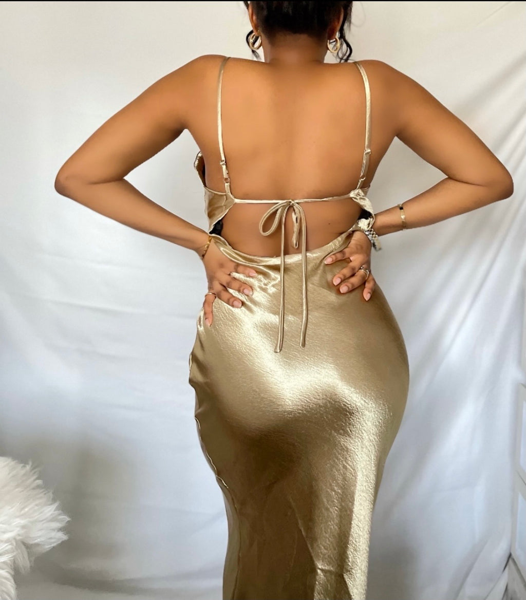Silk Backless Summer Maxi Dress Best-Selling